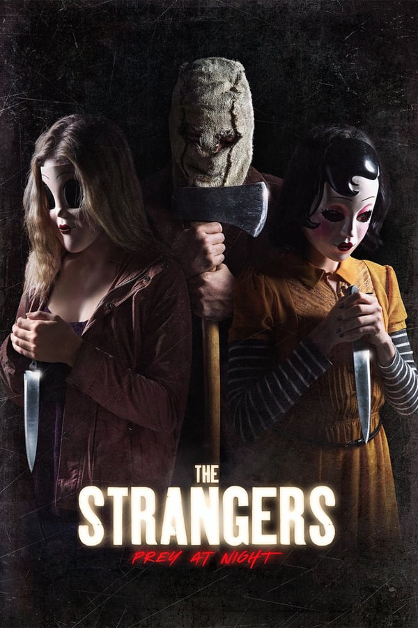 A family’s road trip takes a dangerous turn when they arrive at a secluded mobile home park to stay with some relatives and find it mysteriously deserted. Under the cover of darkness, three masked psychopaths pay them a visit to test the family’s every limit as they struggle to survive.